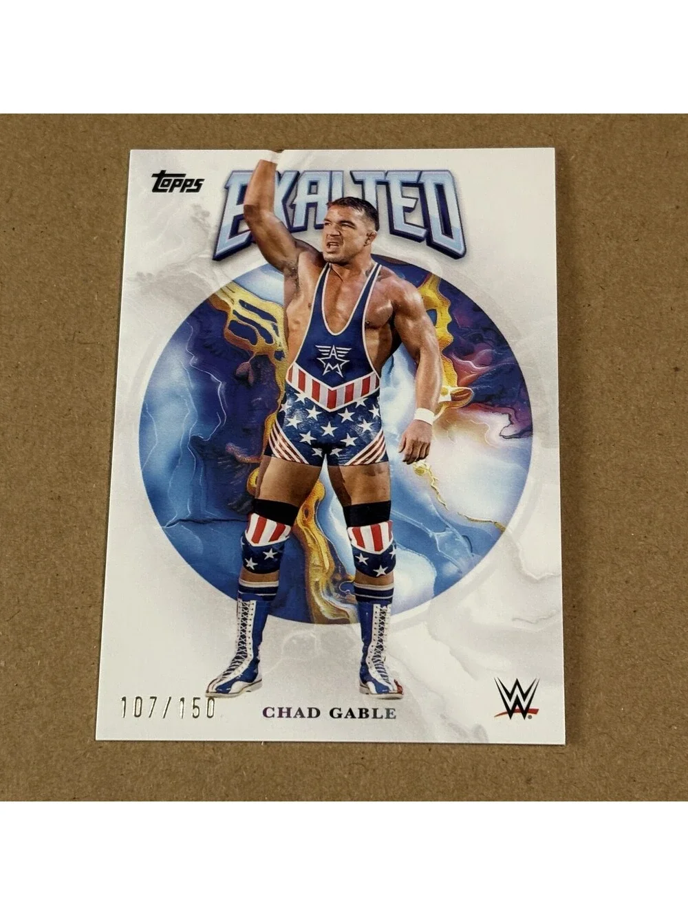 2025 Topps Exalted WWE Chad Gable #85 White #/150 Raw